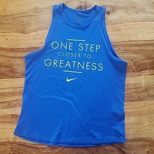 royal blue Nike dri fit tank